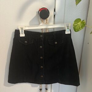 Urban Outfitters corduroy black skirt size XS